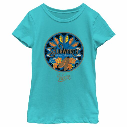 Girl_s Wonka Slugworth Chocolate Logo T-Shirt