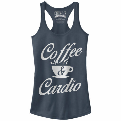 Junior_s CHIN UP Coffee and Cardio Racerback Tank Top