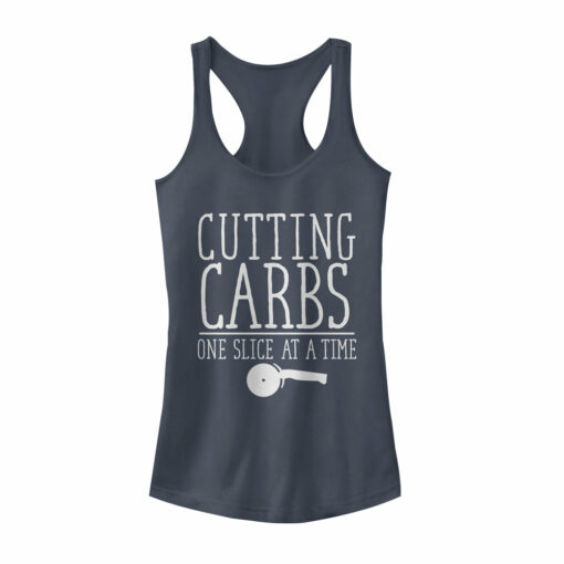 Junior_s CHIN UP Cutting Pizza Carbs Racerback Tank Top