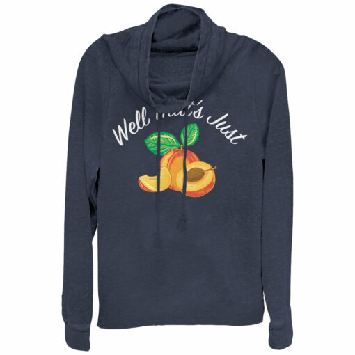 Junior_s CHIN UP Just Peachy Cowl Neck Sweatshirt