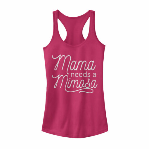 Junior_s CHIN UP Mama Needs a Mimosa Racerback Tank Top