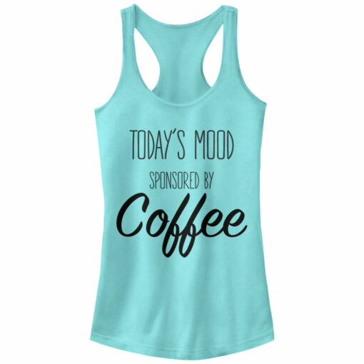 Junior_s CHIN UP Mood Sponsored by Coffee Racerback Tank Top