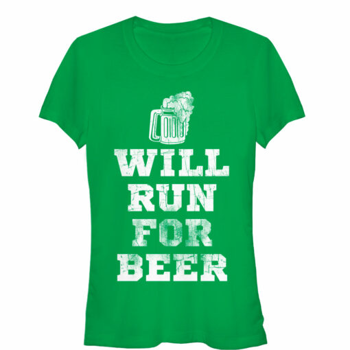 Junior_s CHIN UP Running For Beer T-Shirt