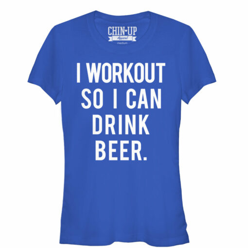 Junior_s CHIN UP Workout for Beer T-Shirt