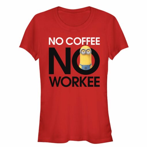 Junior_s Despicable Me Minion No Coffee T-Shirt