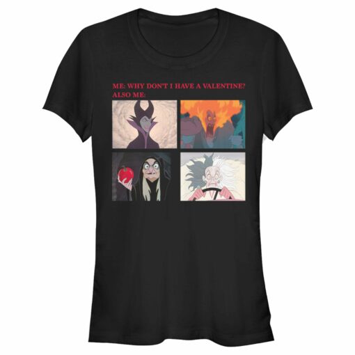 Junior_s Disney Villains Valentine_s Day Meme EVIL T-Shirt