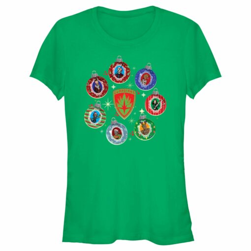 Junior_s Guardians of the Galaxy Holiday Special Character Ornaments T-Shirt