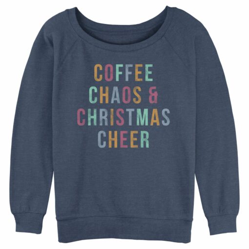 Junior_s Lost Gods Distressed Coffee Chaos Christmas Sweatshirt