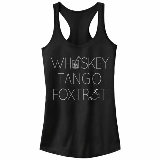 Junior_s Lost Gods Picture Whiskey Tango Foxtrot Racerback Tank Top