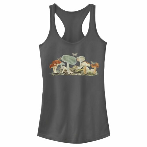 Junior_s Lost Gods Retro Mushrooms Racerback Tank Top