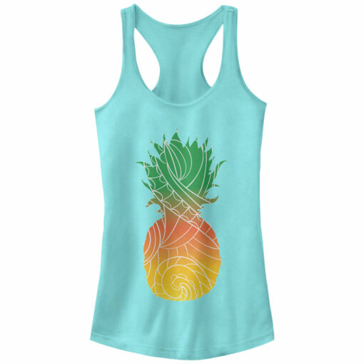 Junior_s Lost Gods The Artists Rising Sun Pineapple Racerback Tank Top