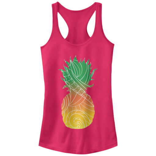 Junior_s Lost Gods Tribal Pineapple Racerback Tank Top