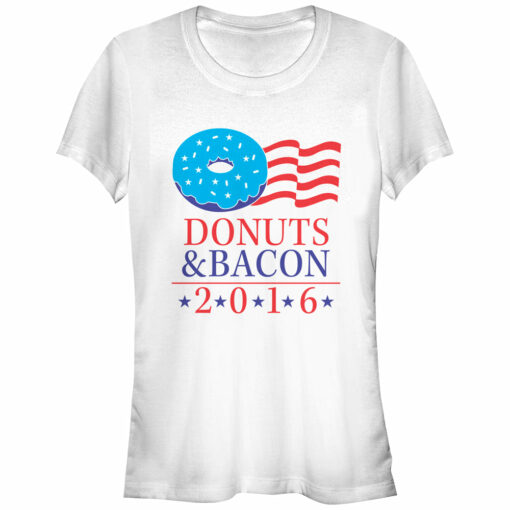 Junior_s Lost Gods Vote Donuts and Bacon T-Shirt