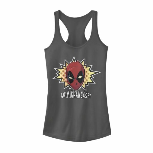 Junior_s Marvel Deadpool Chimichangas Racerback Tank Top