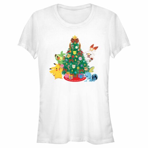 Junior_s Pokemon Christmas Tree Friends T-Shirt