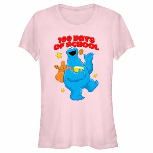 Junior_s Sesame Street Cookie Monster 100 Days of School T-Shirt