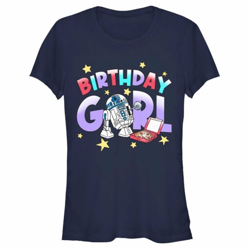 Junior_s Star Wars Birthday Girl R2-D2 Party T-Shirt