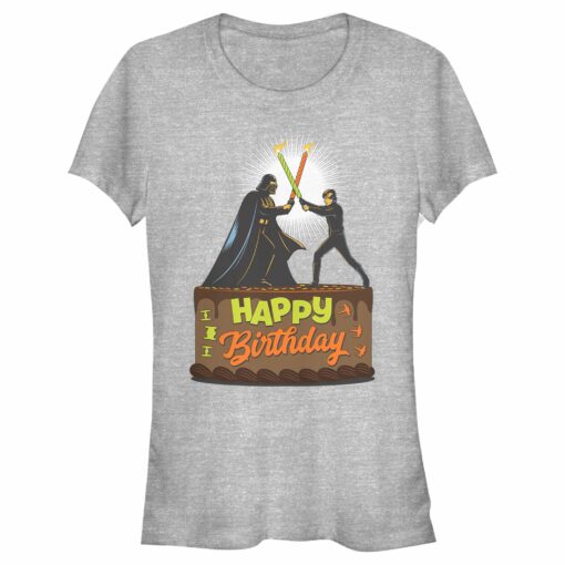 Junior_s Star Wars Happy Birthday Duel Cake T-Shirt