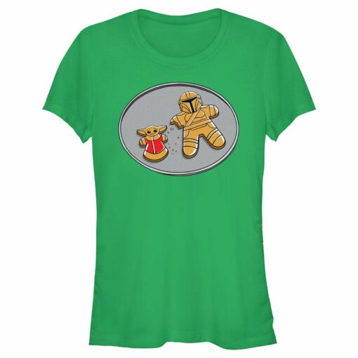 Junior_s Star Wars The Mandalorian Gingerbread Cookies Mando Grogu T-Shirt