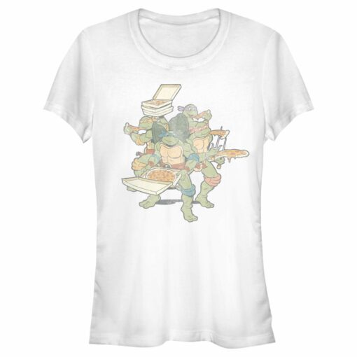 Junior_s Teenage Mutant Ninja Turtles Distressed Pizza Lovers T-Shirt