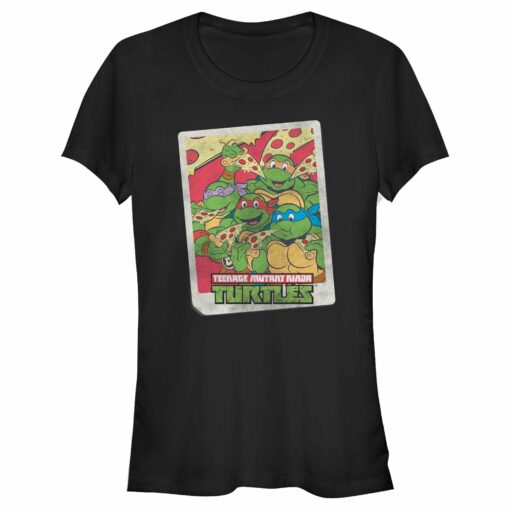 Junior_s Teenage Mutant Ninja Turtles Pizza Lovers Retro Photo T-Shirt