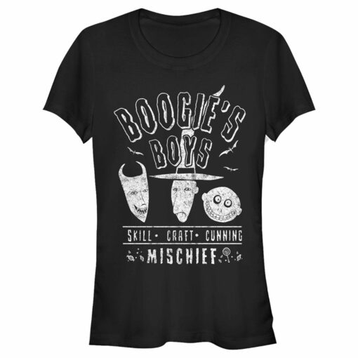 Junior_s The Nightmare Before Christmas Halloween Lock Shock and Barrel Boogie_s Boys T-Shirt