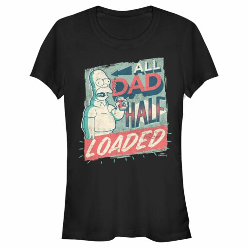 Junior_s The Simpsons Father_s Day Homer Simpson All Dad Half Loaded T-Shirt