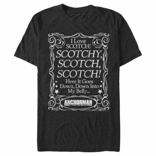 Men_s Anchorman Scotch Down in My Belly T-Shirt