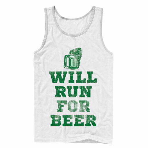 Men_s CHIN UP Running For Beer Tank Top