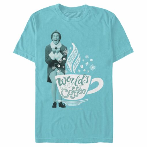 Men_s Elf World_s Best Coffee T-Shirt