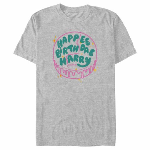 Men_s Harry Potter Happee Birthdae Cake T-Shirt