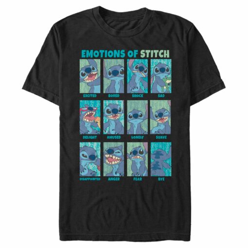 Men_s Lilo & Stitch Emotions Of Experiment 626 T-Shirt