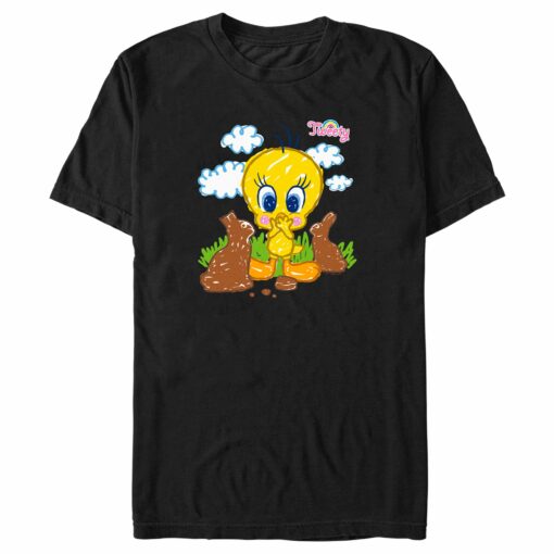 Men_s Looney Tunes Tweety and Chocolate Bunnies T-Shirt