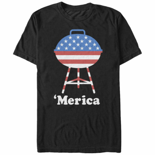 Men_s Lost Gods American Flag BBQ T-Shirt