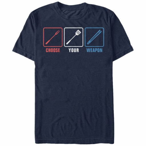 Men_s Lost Gods BBQ Choose Your Weapon T-Shirt