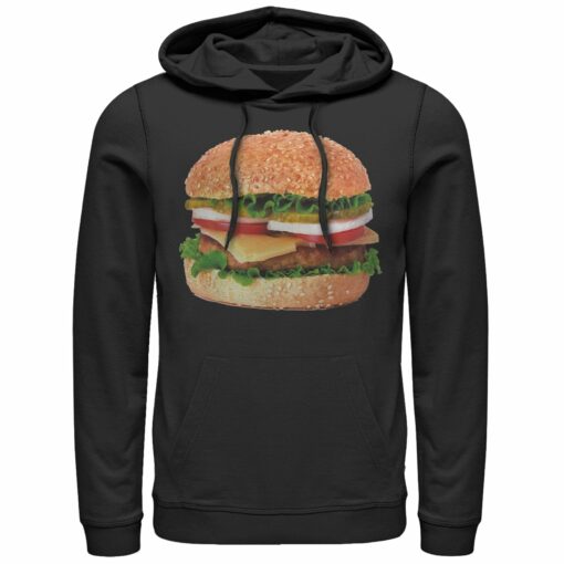 Men_s Lost Gods Cheeseburger Love Pull Over Hoodie