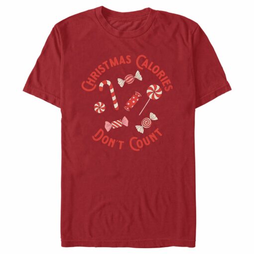 Men_s Lost Gods Christmas Calories Don_t Count T-Shirt