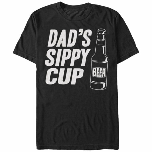 Men_s Lost Gods Dad_s Sippy Cup Beer T-Shirt