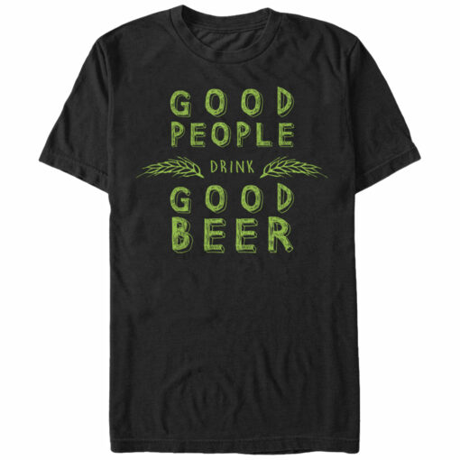 Men_s Lost Gods Good People Drink Good Beer T-Shirt