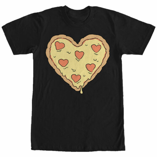 Men_s Lost Gods Heart Pizza T-Shirt