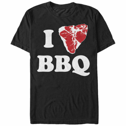 Men_s Lost Gods I Love BBQ Steak T-Shirt