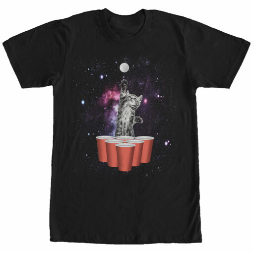 Men_s Lost Gods Kitten Space Pong T-Shirt