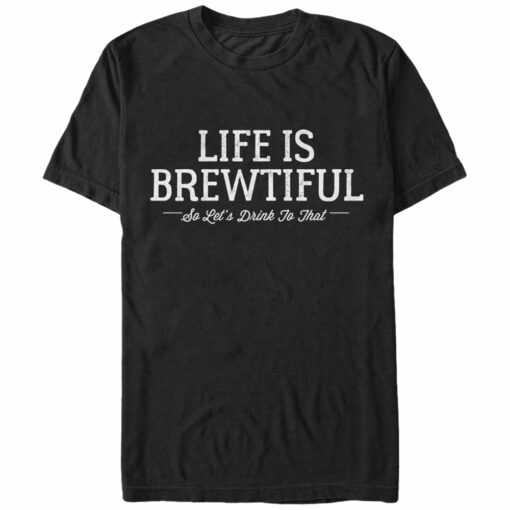 Men_s Lost Gods Life is Brewtiful T-Shirt