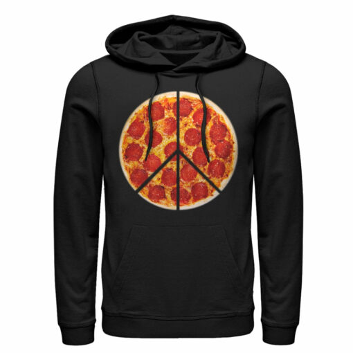 Men_s Lost Gods Peace Pizza Pie Pull Over Hoodie