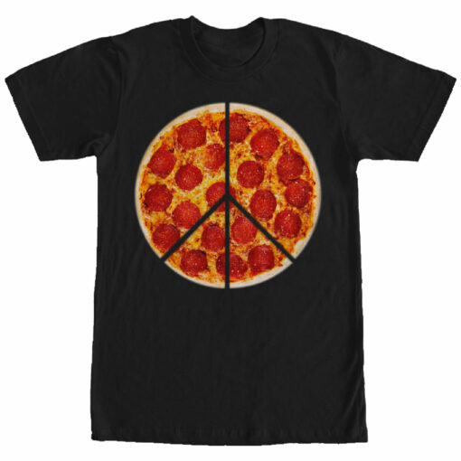 Men_s Lost Gods Peace Pizza Pie T-Shirt