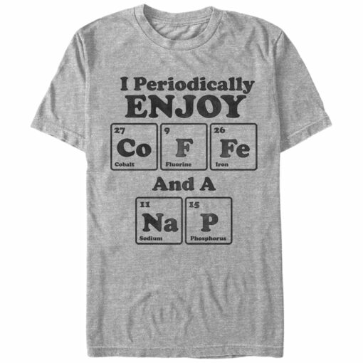 Men_s Lost Gods Periodic Table Coffee Nap T-Shirt