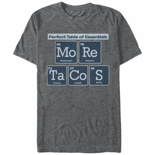 Men_s Lost Gods Periodic Table More Tacos T-Shirt