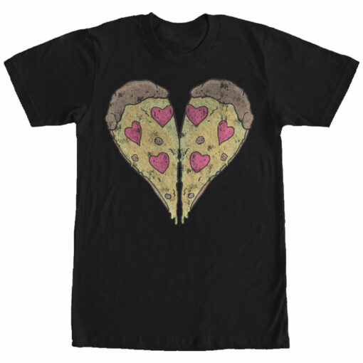 Men_s Lost Gods Piece of Pizza Heart T-Shirt