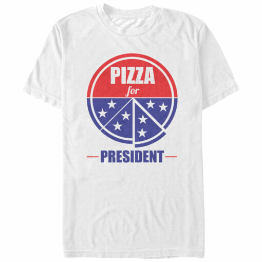 Men_s Lost Gods Pizza for President T-Shirt