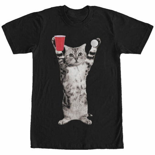 Men_s Lost Gods Pong Cat T-Shirt